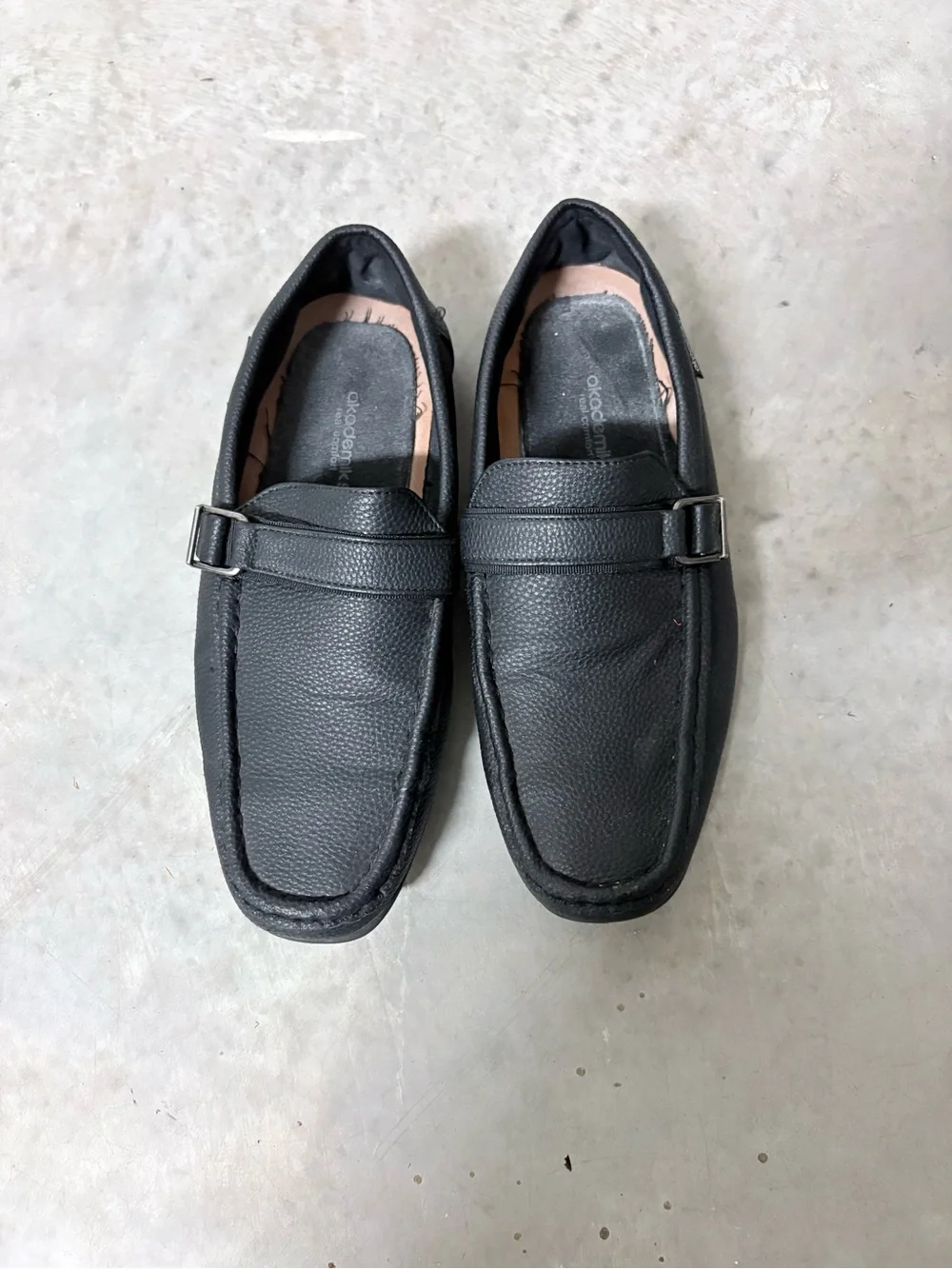 Men's Black Slip-On Driving Loafers